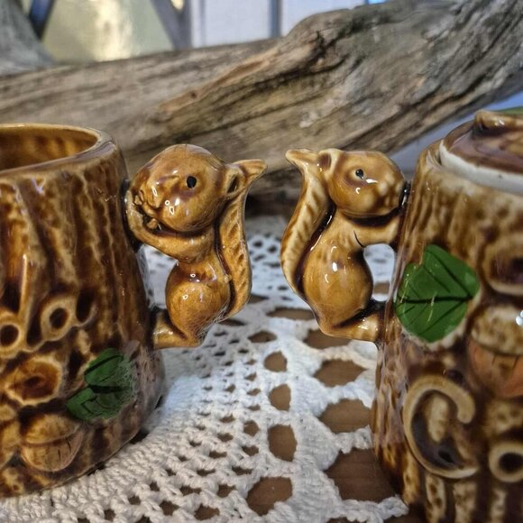 Vintage Squirrels Sugar bowl & Creamer - Picture 11 of 12